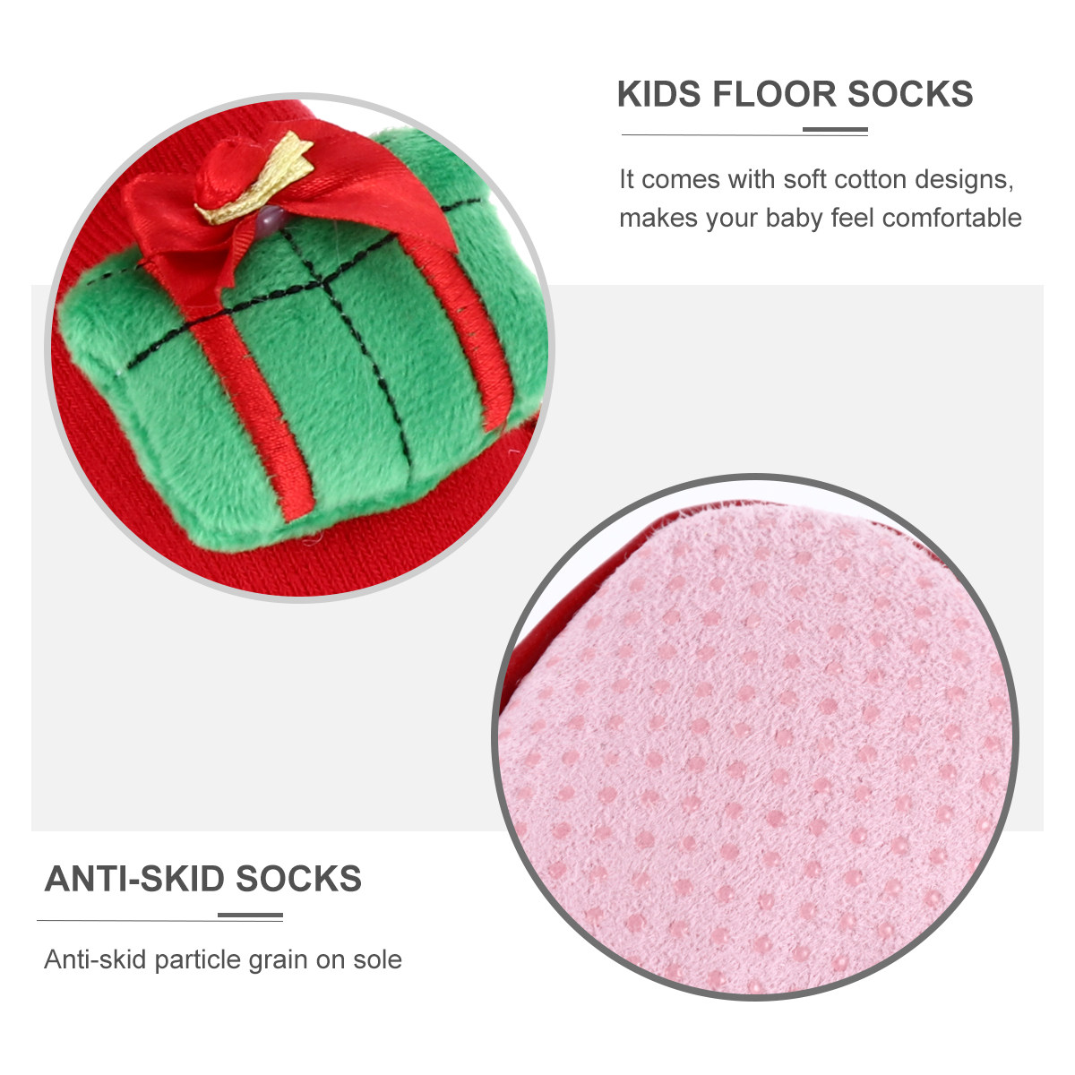 Unisex Baby Socks Non Slip - 1 par de calcetines antideslizantes para