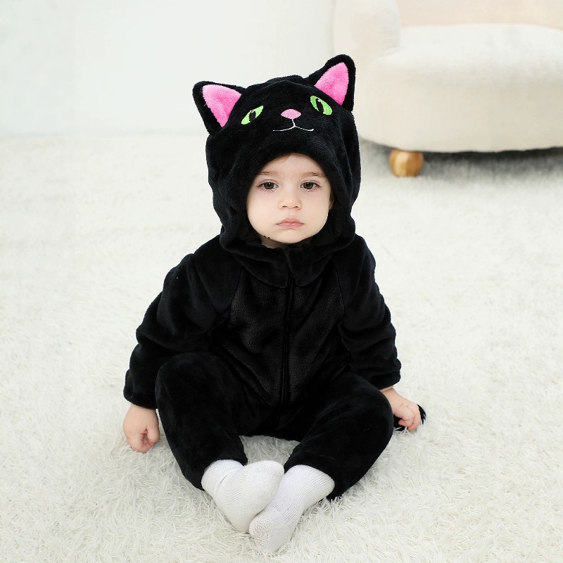 Cotton Baby Onesies Zipper - Mameluco con capucha para bebé recién