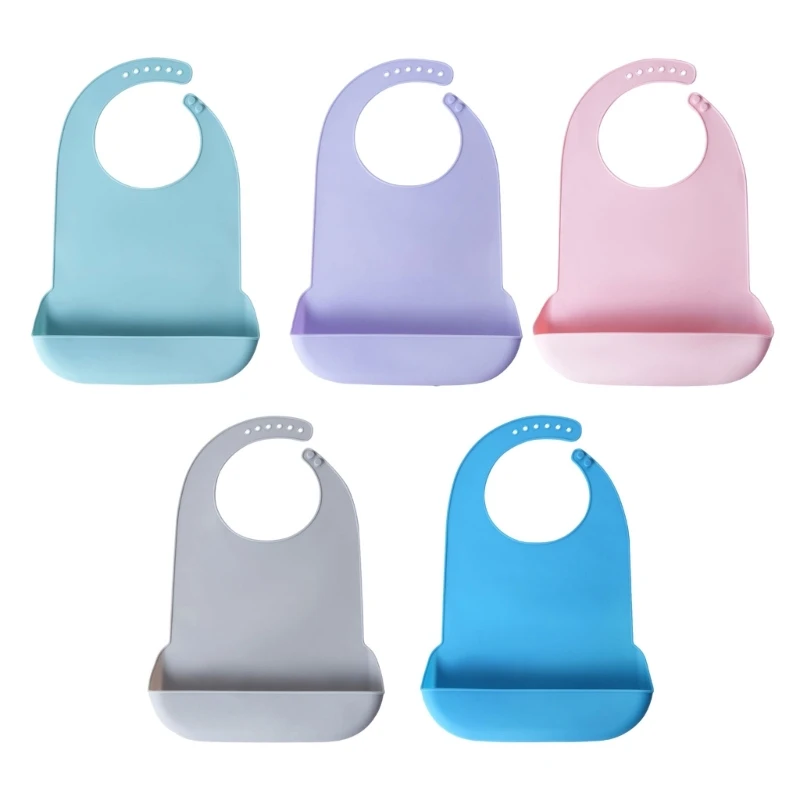 Waterproof Baby Bibs Silicone - Babero de silicona impermeable y resistente