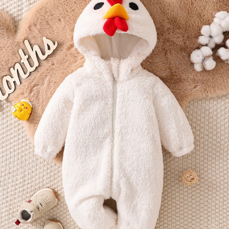 Traje de una pieza con capucha - Cotton Baby Onesies Zipper reseña y precio